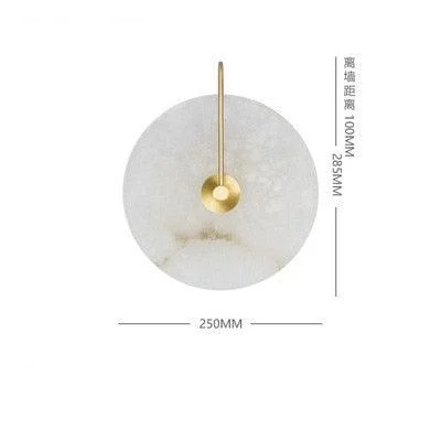 Lalula - Marble Circular Wall Lamp -  - #tag1#