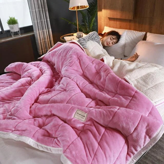 Lambskin blanket - LuxeWarm - Soft - Cozy -  - #tag1#