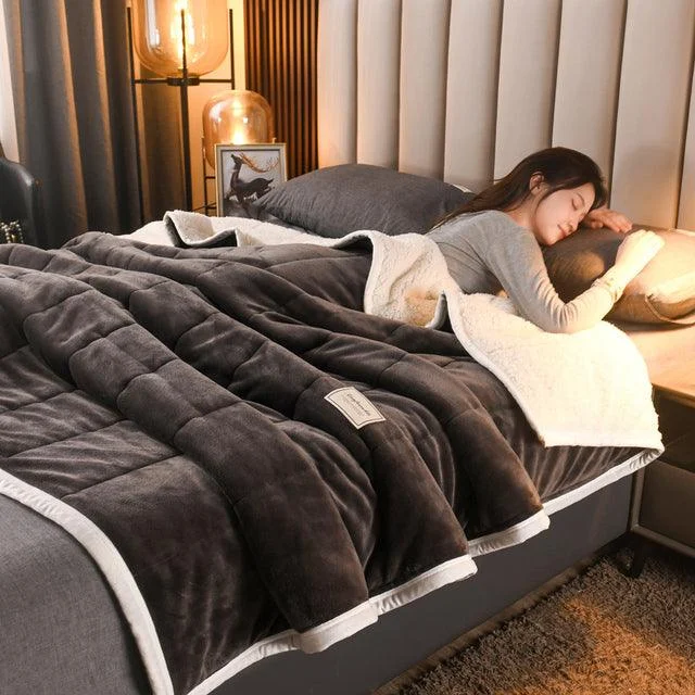 Lambskin blanket - LuxeWarm - Soft - Cozy -  - #tag1#