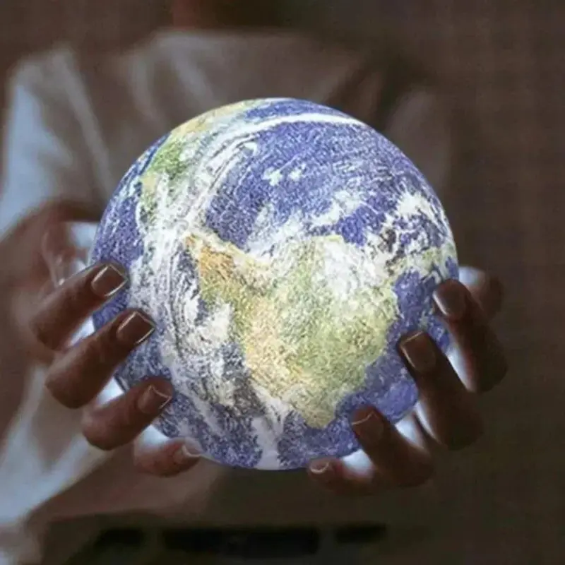 Lamp EarthGlow Planetary Design Soothing Atmosphere tag1