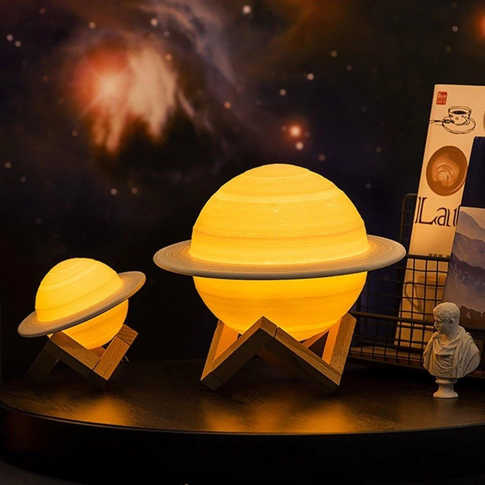 Lamp - SaturnGlow - Planetary Design - Adjustable Lighting -  - #tag1#