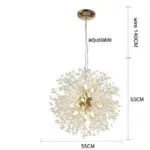 Lampadario moderno semplice lampada negozio di abbigliamento lampada da camera da letto in cristallo tarassaco luce.jpg 640x640 87e39311 73ec 40f3 9232 59a6c2690a79