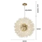 Lampadario moderno semplice lampada negozio di abbigliamento lampada da camera da letto in cristallo tarassaco luce.jpg 640x640 9f928700 18a7 449a a0ee 695789ef5a0c