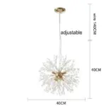 Lampadario moderno semplice lampada negozio di abbigliamento lampada da camera da letto in cristallo tarassaco luce.jpg 640x640 d4fea5ff 7c00 453d aae8 7b624ee7a8c9