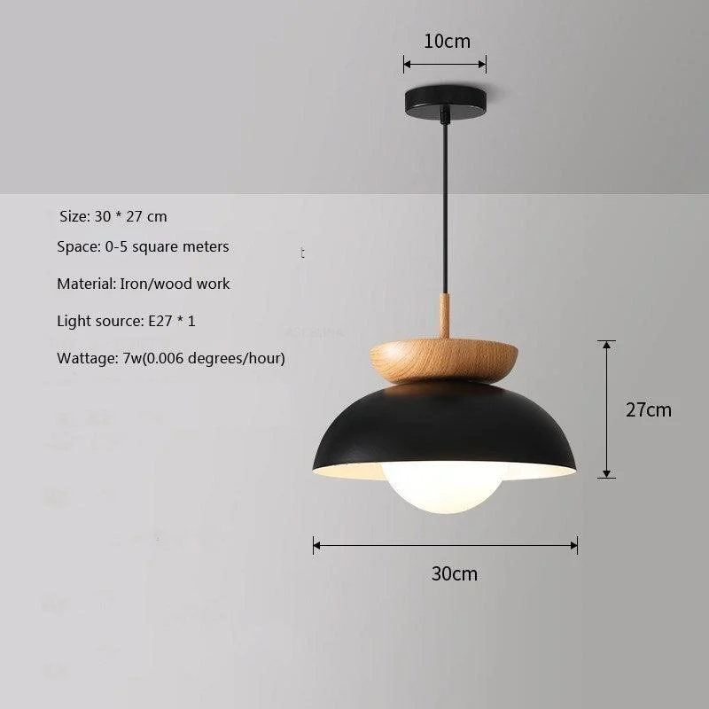 Lampade A Sospensione A Soffitto A Led In Legno Luci Moderne Per Corridoio Balcone Ingresso Scala