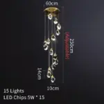 Lampade a sospensione moderne in cristallo di diamanti soggiorno sala da pranzo camera da letto cucina.jpg 640x640 feb4bb83 3af9 4182 8699 7156cf470d02