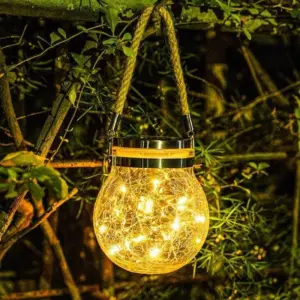 Lantern - Solar Globe - Glass Design - Outdoor Solar Energy