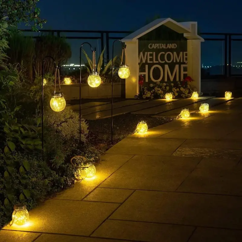 Lantern Solar Globe Glass Design Outdoor Solar Energy tag1