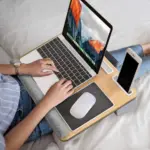 Lapdesk Fits up to 17 inches Laptop Desk Laptop Stand with Tablet and Phone Holder Built bedcf451 3da7 415b 8c7b 7adbfe442ec3