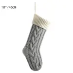Large Cable Knitted Christmas Stocking 13 Colours Lilly Lula