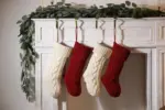 Large Cable Knitted Christmas Stocking 13 Colours Lilly Lula