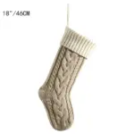 Large Cable Knitted Christmas Stocking 13 Colours Lilly Lula