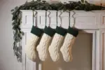 Large Cable Knitted Christmas Stocking 13 Colours Lilly Lula