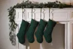 Large Cable Knitted Christmas Stocking 13 Colours Lilly Lula