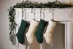 Large Cable Knitted Christmas Stocking 13 Colours Lilly Lula