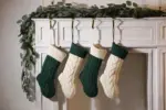 Large Cable Knitted Christmas Stocking 13 Colours Lilly Lula