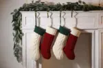 Large Cable Knitted Christmas Stocking 13 Colours Lilly Lula