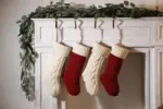 Large Cable Knitted Christmas Stocking 13 Colours Lilly Lula