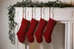 Large Cable Knitted Christmas Stocking 13 Colours Lilly Lula