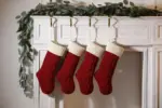Large Cable Knitted Christmas Stocking 13 Colours Lilly Lula