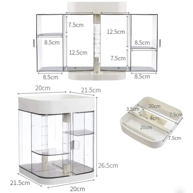 Large Capacity Cosmetic Organizer Dustproof Makeup Storage Box Organizador De Maquillaje Desktop Clear Rangement Makeup Holder 29126572 a6aa 47af 9b6c b0c658611cb9