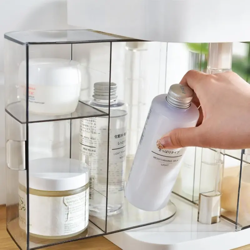 Large Capacity Cosmetic Organizer Dustproof Makeup Storage Box Organizador De Maquillaje Desktop Clear Rangement Makeup Holder 58858b51 6171 4937 9ec8 1953350f16d5