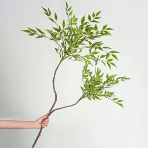 Large Artificial Plants Bamboo with Nandina Leaves