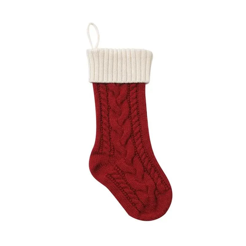 Large Christmas Hand Knitted Gift Socks -