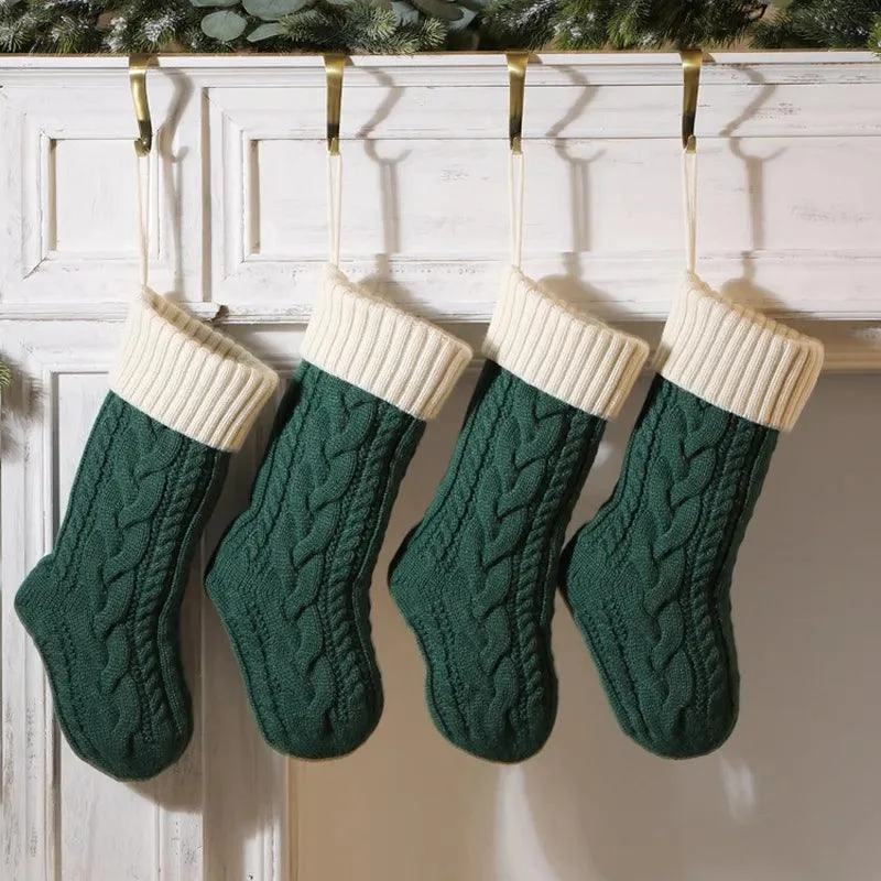 Large Christmas Hand Knitted Gift Socks -