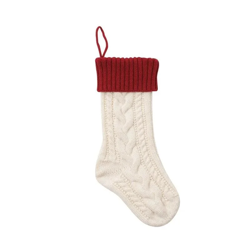 Large Christmas Hand Knitted Gift Socks -