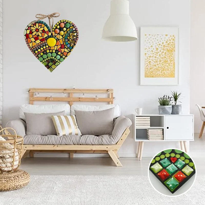 Large Garden Mosaic Heart Decoration -  - #tag1#