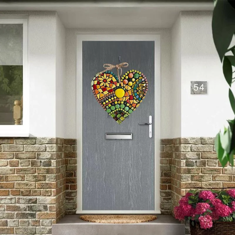 Large Garden Mosaic Heart Decoration -  - #tag1#
