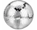 Large Shimmering Disco Party Ball tag1