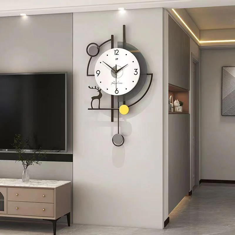 Large Size Pendulum Wall Clock for Livingroom -