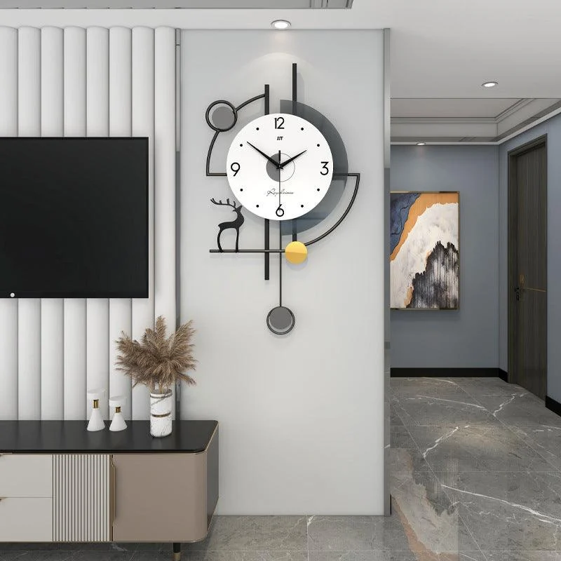 Large Size Pendulum Wall Clock for Livingroom -