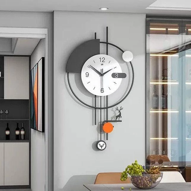 Large Size Pendulum Wall Clock for Livingroom -