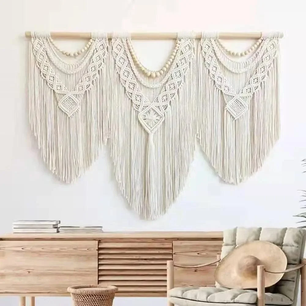 Large Tapestry - Handwoven Bohemian with Tassels - Ibiza Style - Boho Decor - Wall Tapestry - Wall Hanging -  - #tag1#