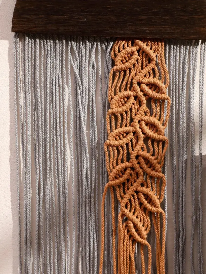 Large wall hanging Wall hanging with tassels Boho Home Decoration Ibiza style tag1