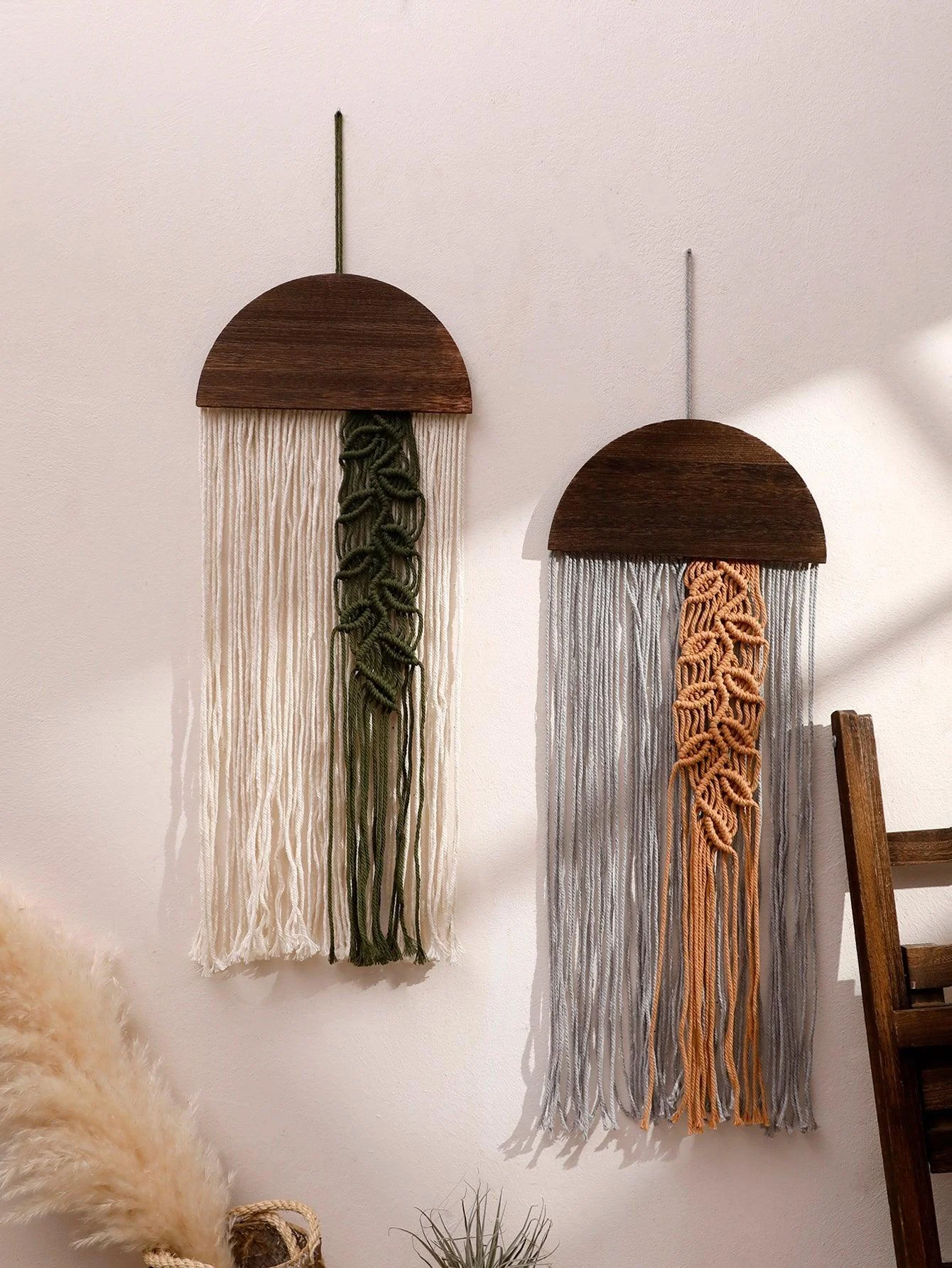 Large wall hanging - Wall hanging with tassels - Boho Home Decoration - Ibiza style -  - #tag1#