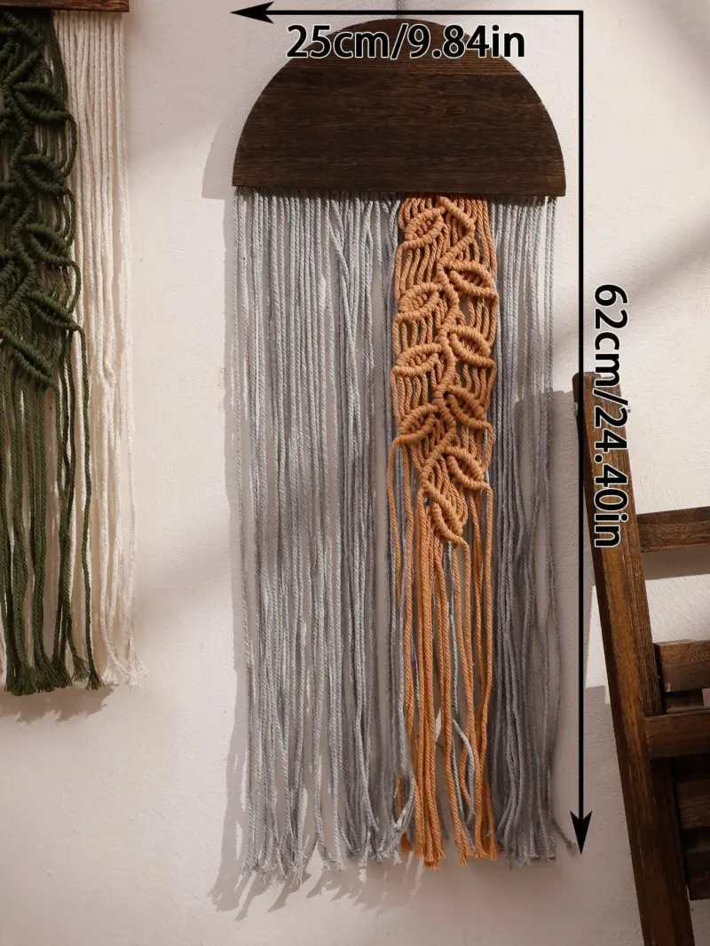 Large wall hanging Wall hanging with tassels Boho Home Decoration Ibiza style tag1