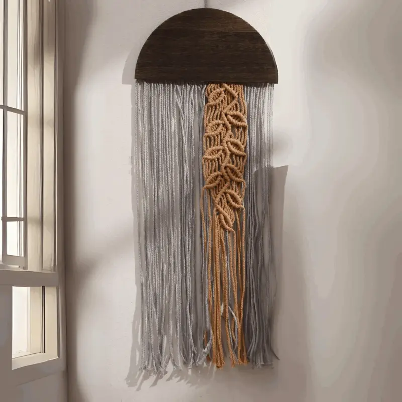Large wall hanging Wall hanging with tassels Boho Home Decoration Ibiza style tag1