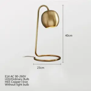 Lark - Copper Plated Retro Table Lamp
