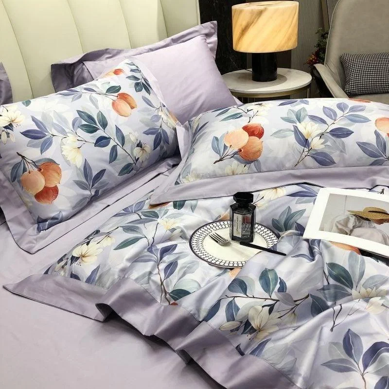 Lavender Bloom Duvet Cover Set (Egyptian Cotton) -  - #tag1#