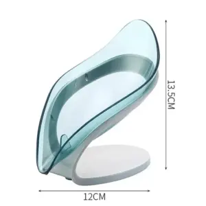 Leaf-Shaped Non-slip Soap Holder: Elegant Bathroom Storage Solution
