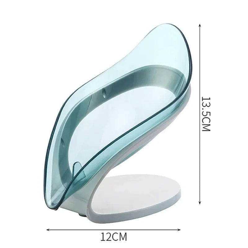 Leaf-Shaped Non-slip Soap Holder: Elegant Bathroom Storage Solution -