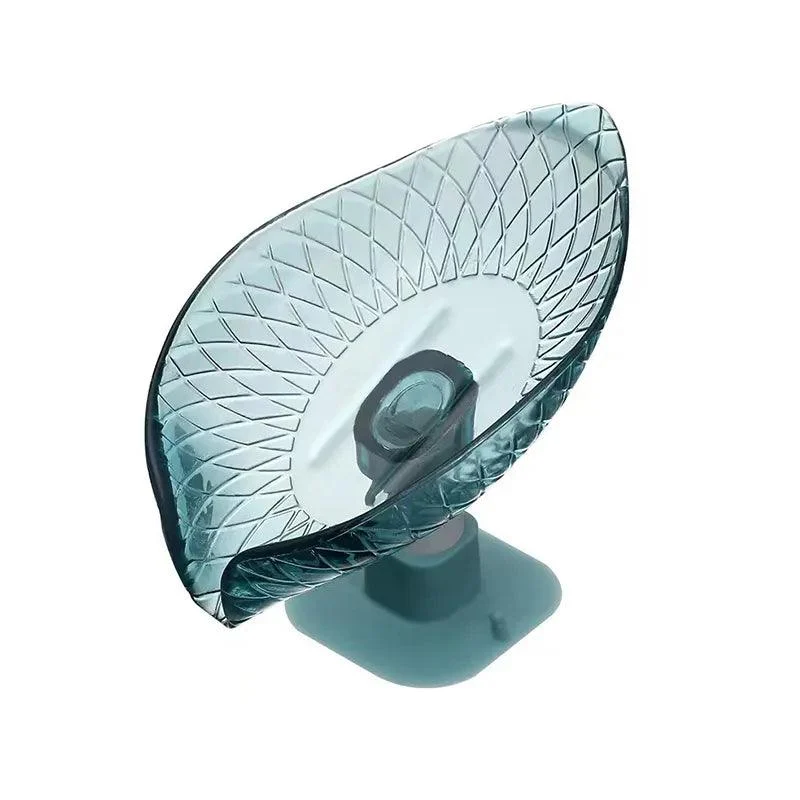 Leaf-Shaped Non-slip Soap Holder: Elegant Bathroom Storage Solution -