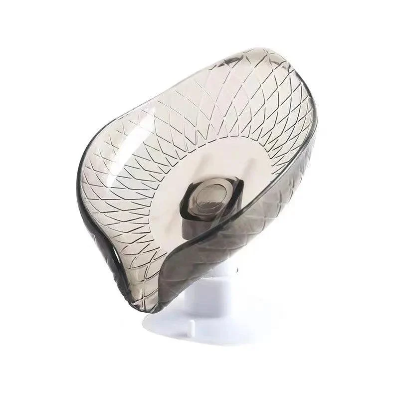 Leaf-Shaped Non-slip Soap Holder: Elegant Bathroom Storage Solution -