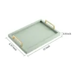 Leather Storage Tray Desktop Home Decorate Table Organizer Plate for Food Tea Cosmetics Jewelry Sundries Tray 70a360be 2363 448a 90bc ac7f9ef07901