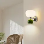 Led Cr me Witte Muur Schansen Leeslamp Woonkamer Wandlamp Franse Pompoen Kamer Slaapkamer Nachtkastje Licht Meisjes