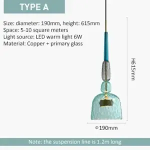 UrbanGlow - Pendant Lamps with Colorful Glass